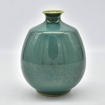 花器 緑釉線紋 小杉焼 池上栄一 氏作 共箱入 51QD+0V8+0L._UF350,350_QL80_.jpg